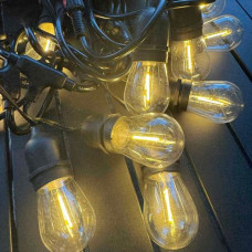 Гирлянда-ретро уличная F27 10 LED теплый свет 5 м